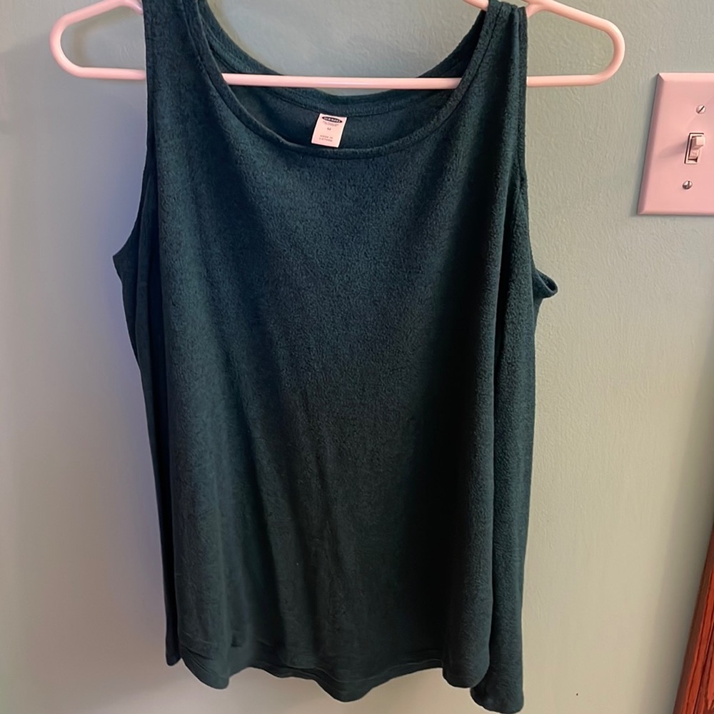 Blue open shoulder sweater